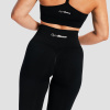 Dámske bezšvové legíny Sculpt Black - GymBeam
