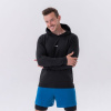 Pánske tričko Long-Sleeve Hoodie Black - NEBBIA