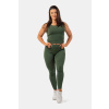 Dámske legíny Sporty Smart Pocket High-Waist Dark Green - NEBBIA