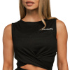 Dámsky top Cropped Breeze Black - BeastPink