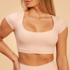 Dámske tričko Cropped Sense Pink - BeastPink