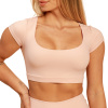 Dámske tričko Cropped Sense Pink - BeastPink