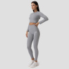 Dámske legíny Ribbed FLO Grey - GymBeam
