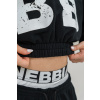 Dámska mikina Cropped Muscle Mommy Black - NEBBIA