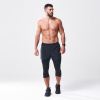 Kompresné legíny  All-Action Short + Tight Black - SQUATWOLF