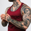 Tielko Stringer Tank Top Burgundy - GymBeam