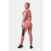 Dámske legíny Mesh High Waist Old Rose - NEBBIA