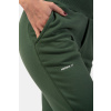 Dámske tepláky High Waist Loose Fit Dark Green - NEBBIA