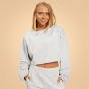 Dámska mikina Cropped Bliss Grey - BeastPink