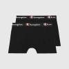 Pánske boxerky Smooth Seam 2 Pack Black - Champion