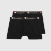 Pánske boxerky Smooth Seam 2 Pack Black - Champion