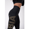 Dámske legíny Intense Gold Print Black - NEBBIA