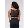 Športová podprsenka Intense Gold Mesh Black - NEBBIA