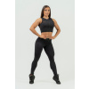 Dámske legíny Classic High Waist Intense Perform Black/Gold - NEBBIA