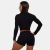 Tričko Long Sleeve Croptop Black - BeastPink