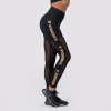 Dámske legíny Intense Gold Mesh Black - NEBBIA