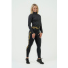 Dámska mikina so zipom Intense Warm-Up Black/Gold - NEBBIA