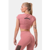 Dámske tričko Crop Top Sporty Hero Old Rose - NEBBIA
