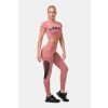 Dámske tričko Crop Top Sporty Hero Old Rose - NEBBIA