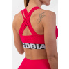 Športová podprsenka Medium Impact Cross Back Pink - NEBBIA