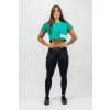Dámske tričko Crop Top Powerhouse Green - NEBBIA