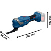 Bosch Akumulátorový Multi-Cutter GOP 18V-30 Professional, L-Boxx, solo  + DARČEK Delta Plus Zátky do uší 1 pár CONIC001