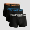 Pánske boxerky FIT Trunks 3Pack Black - GymBeam