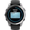 Garmin fenix E - 47mm, AMOLED, Stainless Steel/Graphite, Black band