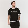 Tričko Oversized Varsity Black - GymBeam