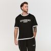 Tričko Oversized Varsity Black - GymBeam