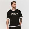 Tričko Oversized Varsity Black - GymBeam