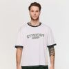 Tričko Oversized Varsity White - GymBeam