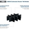 Bosch PRO L-BOXX Contractor Drawer 140 – Sada Divider