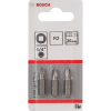 2608521109 Bosch Skrutkovací hrot Extra Hart R2, L 25 mm, 3 ks 3165140447263 - 2