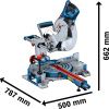 Bosch Kapovací a pokosová pila GCM 305-254 D Professional
