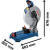 Bosch Akumulátorová pila na kov GCD 18V-355 Professional, solo