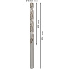 Bosch Špirálový vrták PRO Metal HSS-G štandardnej dĺžky, 6,6 × 63 × 101 mm, 10 ks  + DARČEK Delta Plus Zátky do uší 1 pár CONIC001