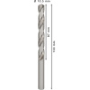 Bosch Špirálový vrták PRO Metal HSS-G štandardnej dĺžky, 10,5 × 87 × 133 mm, 5 ks  + DARČEK Delta Plus Zátky do uší 1 pár CONIC001