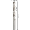 Bosch Špirálový vrták PRO Metal HSS-G štandardnej dĺžky, 12,8 × 101 × 151 mm, 5 ks  + DARČEK Delta Plus Zátky do uší 1 pár CONIC001