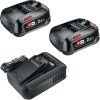 Bosch Základní sada 2x PBA 18 V 2,5 Ah + AL 18V-44