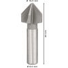 Bosch Závrtník PRO Steel HSS, 16 x 43 mm, M8