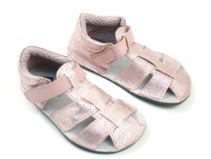 efbarefoot pink gliter sandalky