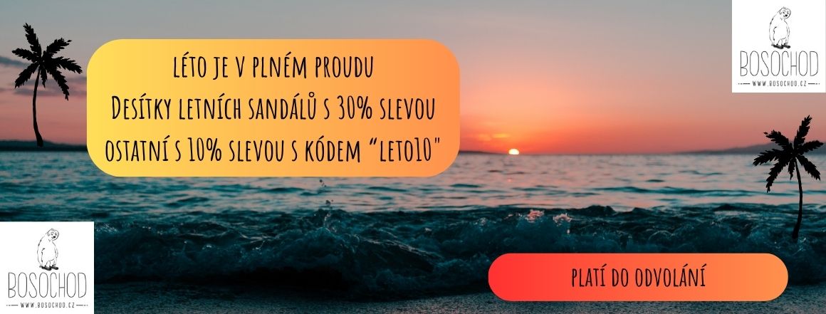 Letní výprodej barefoot sandálů