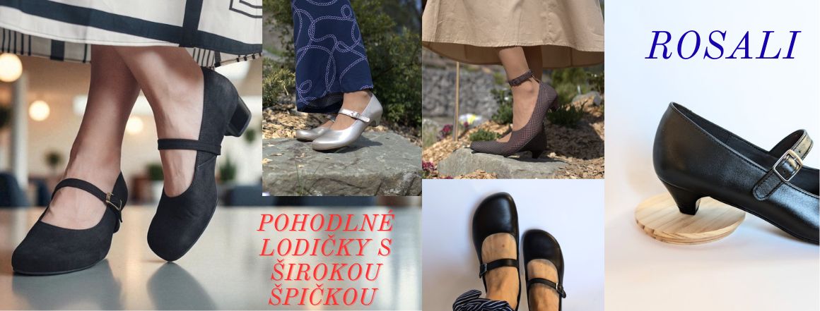 Pohodlné lodičky s širokou špickou pro milovnice barefoot
