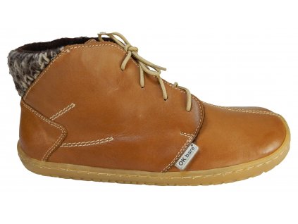 OKBare Barefoot zimní boty KISKA BF 1743 hnědé NUT