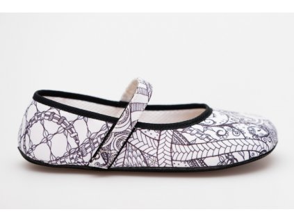 zentangle barefoot balerinka