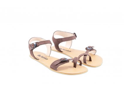 be lenka barefoot sandaly claire chocolate 3