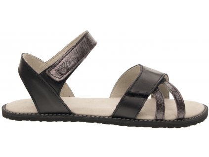 fare bare barefoot sandaly a5364111 BENISSA BLACK cerna 1