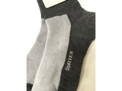 surtex merino ponozky zimni volnylem 75procent svetla seda cerna