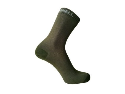 dexshell DS683OG nepromokave ponozky ultra thin crew socks olive green